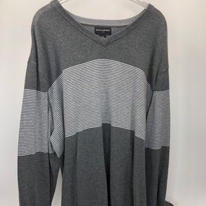 Banana Republic V-Neck Sweater Striped